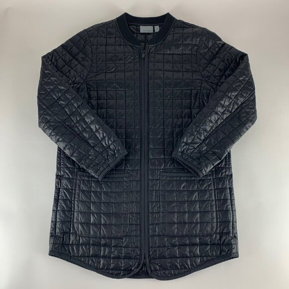 Athleta Black Pimaloft Quilted Full Zip Jacket Womens Small - Picture 1 of 7